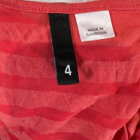 🌿4/$35🌿 H&M Pink Stripe‎ Two-Tone Tank Top (4) - Picture 6 of 8